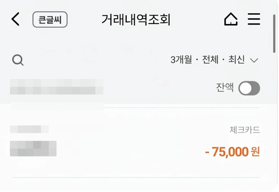 광동제약 녹황당 황칠 가격 결제 영수증 사진