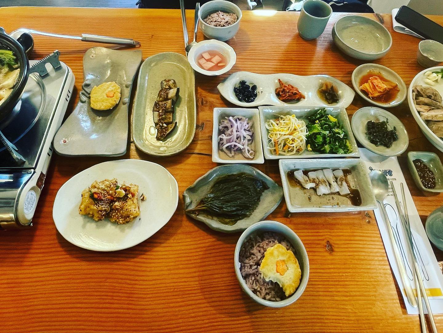 경주 불국사 맛집 다시마 모두부 두부 삼합 백반 한정식