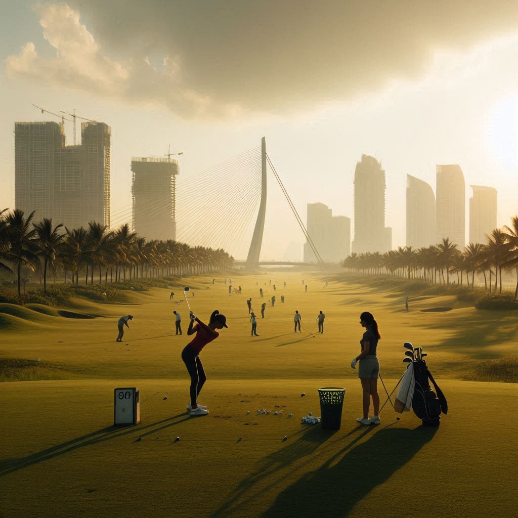 실외골프연습장 배경