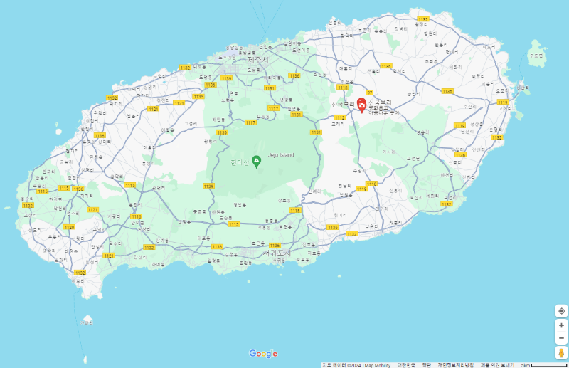 제주 산굼부리 위치