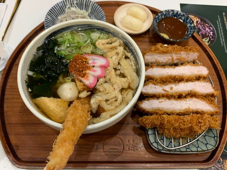 등심, 우동세트