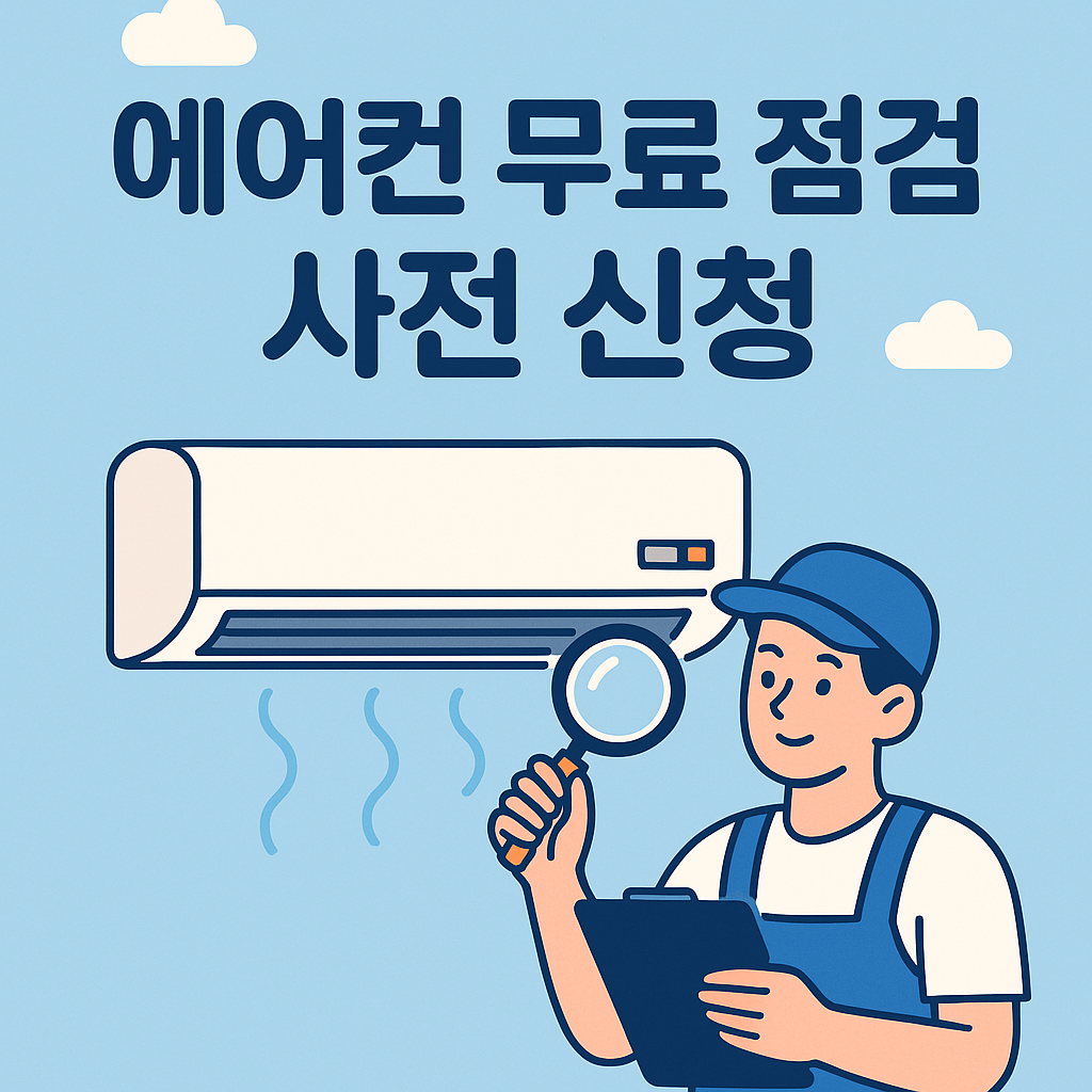 에어컨 무료 점검 관련 사진