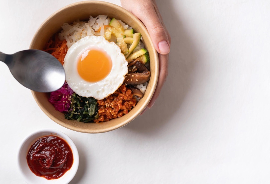 봄동 비빔밥 마무리