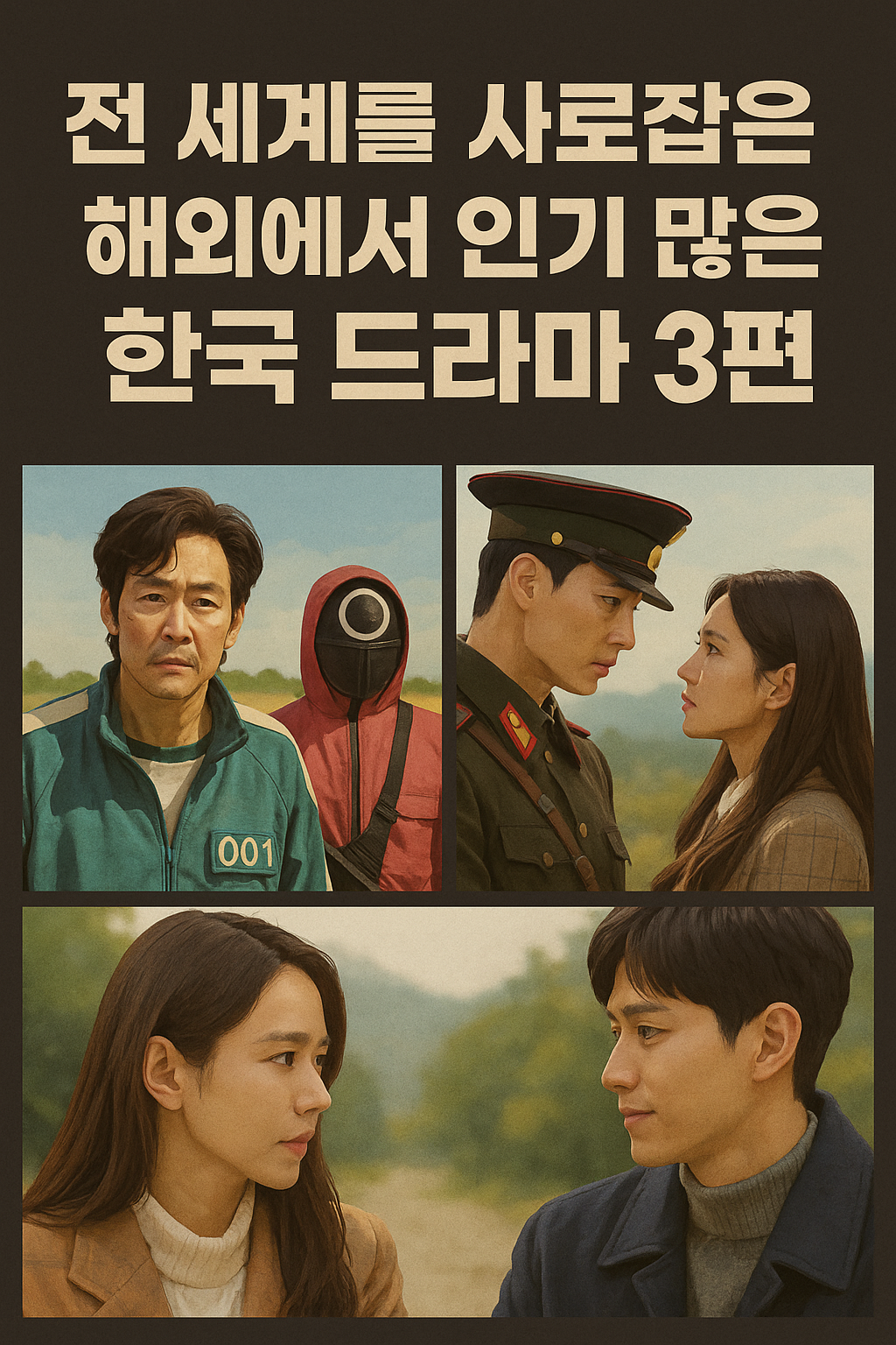 전 세계를 사로잡은 해외에서 인기 많은 한국 드라마 3편