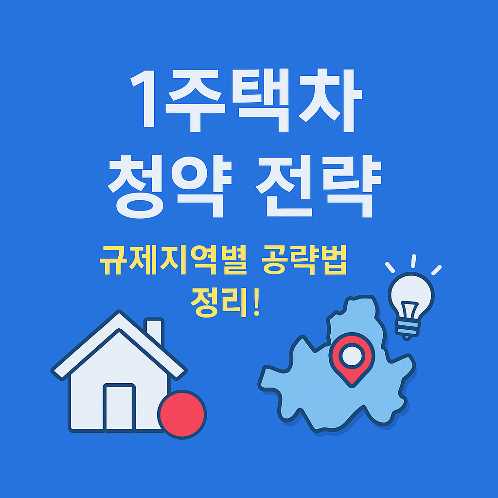 1주택 청약 전략
