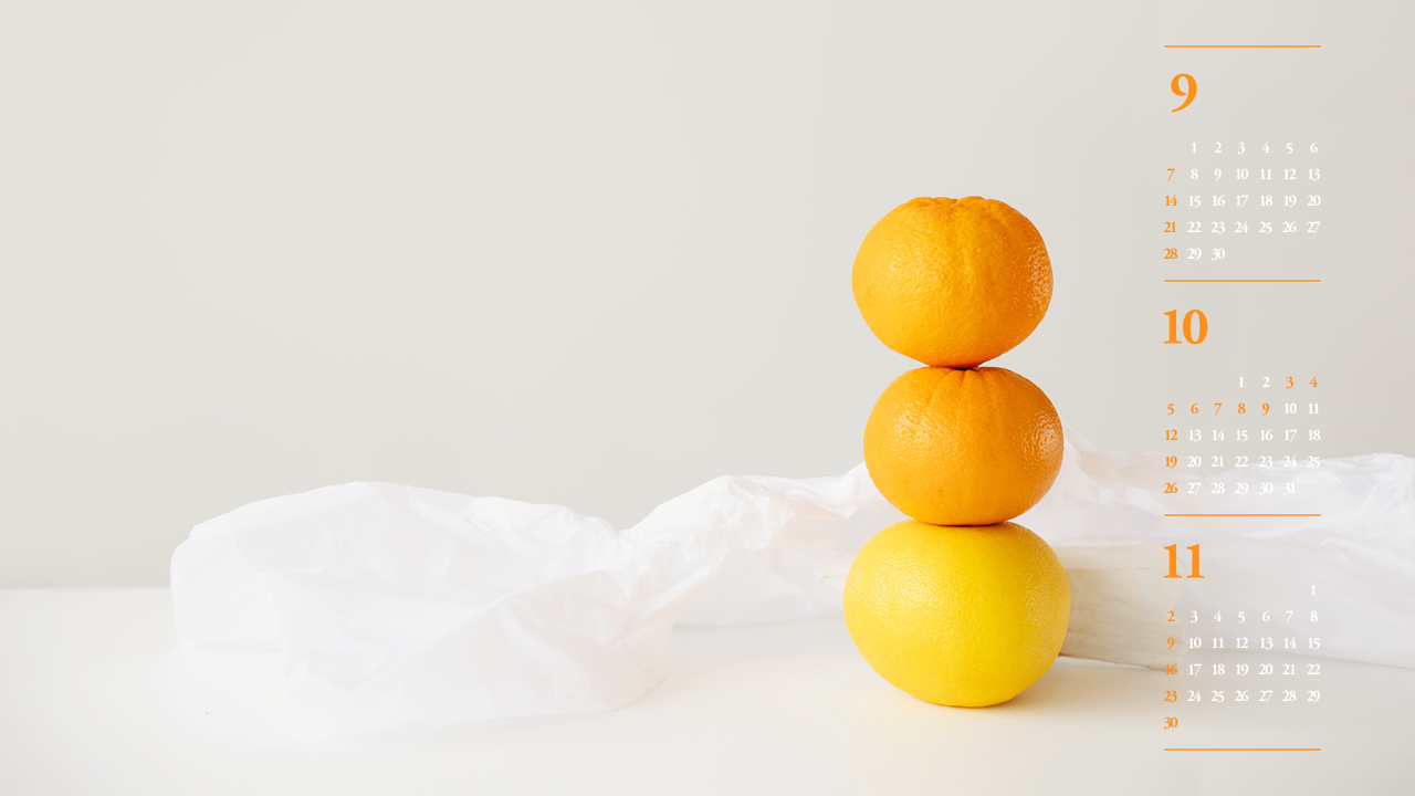 04 오렌지 3개 B - 2025년10월 노트북배경화면