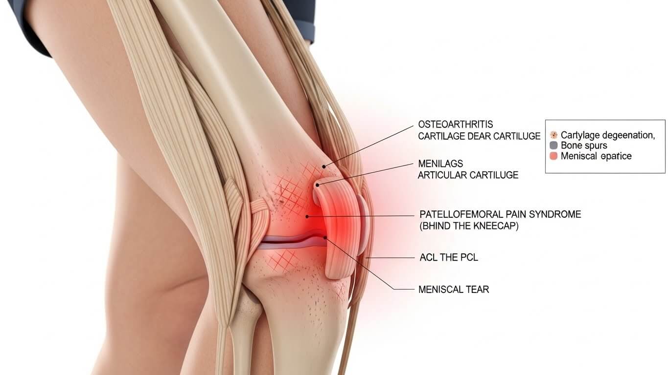 중년 여성 달리기 무릎 통증 이유