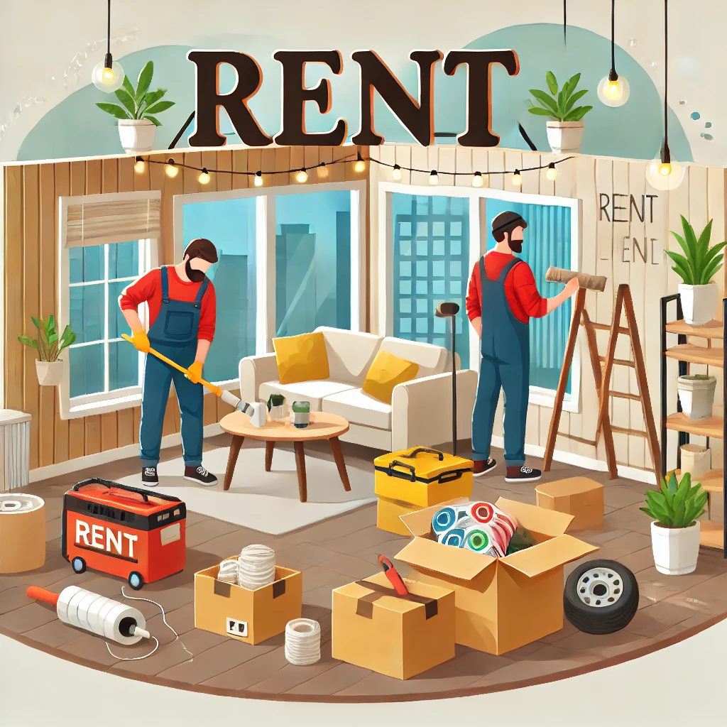 임대료 인상을 위한 주택 내부 리모델링 공사