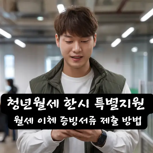 청년월세 한시 특별지원 월세 이체 증빙서류 제출 제출 방법 PDF 변환