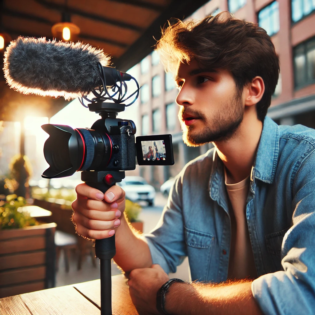 브이로그 촬영 이미지