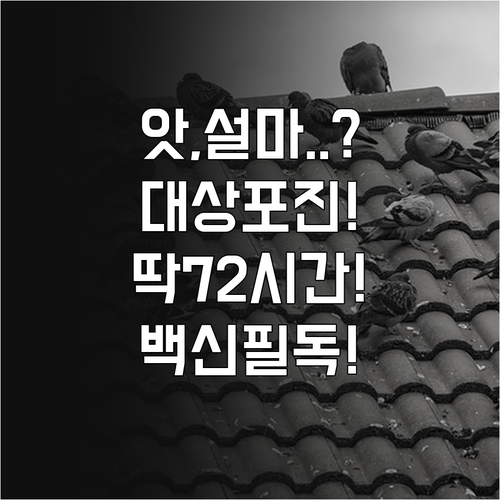 대상포진 초기 증상과 72시간 골든타..