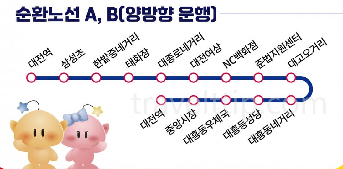 대전 0시 축제 주차장 위치, 교통 통제 구간, 편의시설 위치