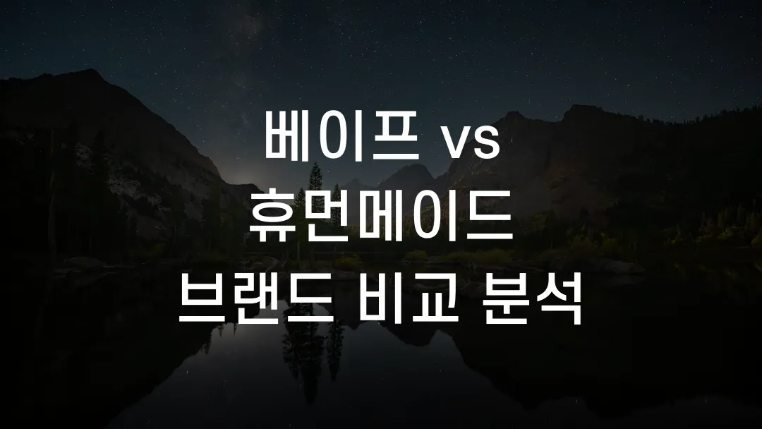 베이프 vs 휴먼메이드 브랜드 비교 분석