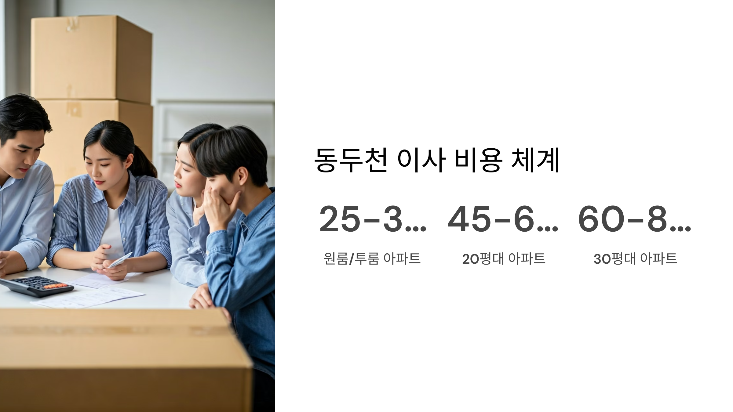 동두천 이삿짐센터 이사 비용