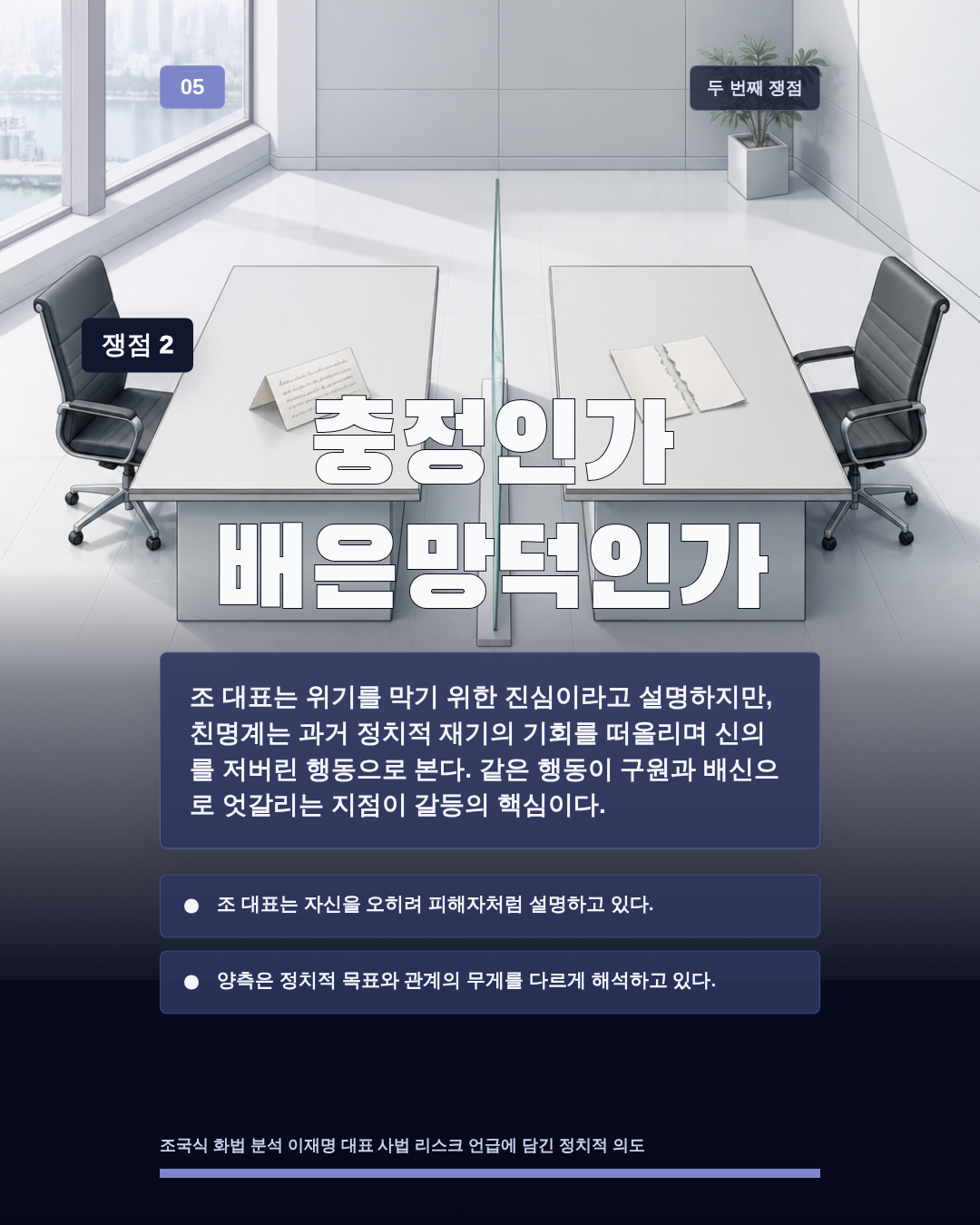 충정인가 배은망덕인가