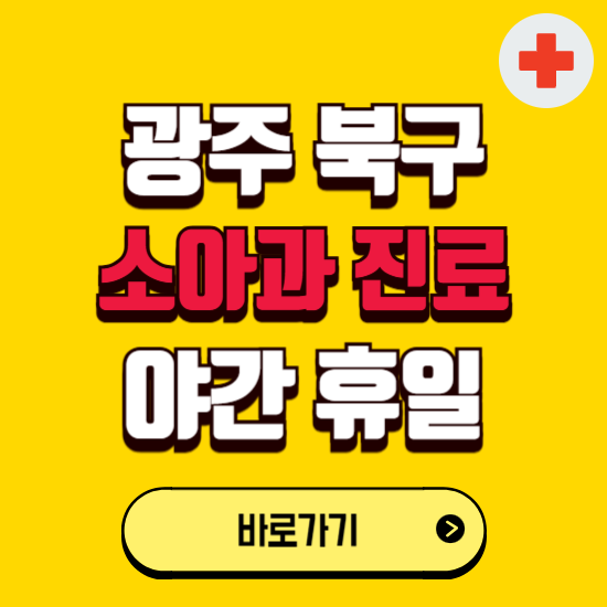 광주 북구 야간 소아과 진료병원 찾기 ❘ 24시 일요일 주말 연휴 응급진료 추천 잘하는 곳