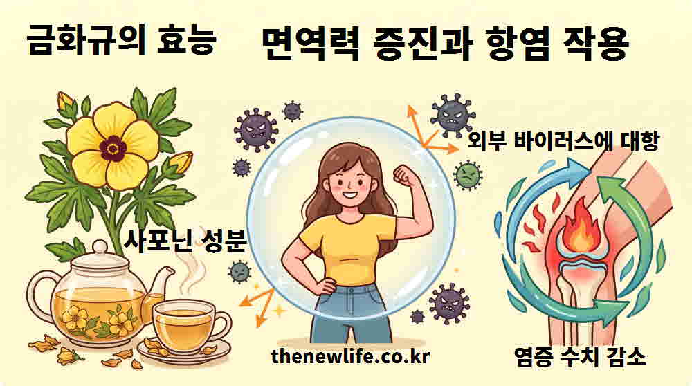 금화규 효능 면역력 증진 항염 작용
