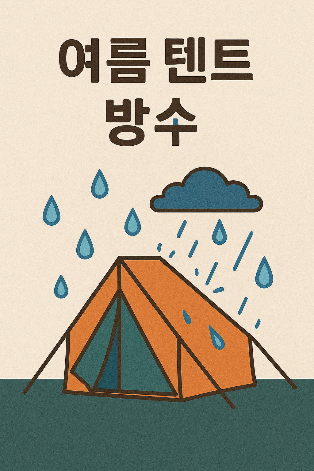 🏕️ 여름텐트 방수, 이거 모르면 캠핑 망합니다