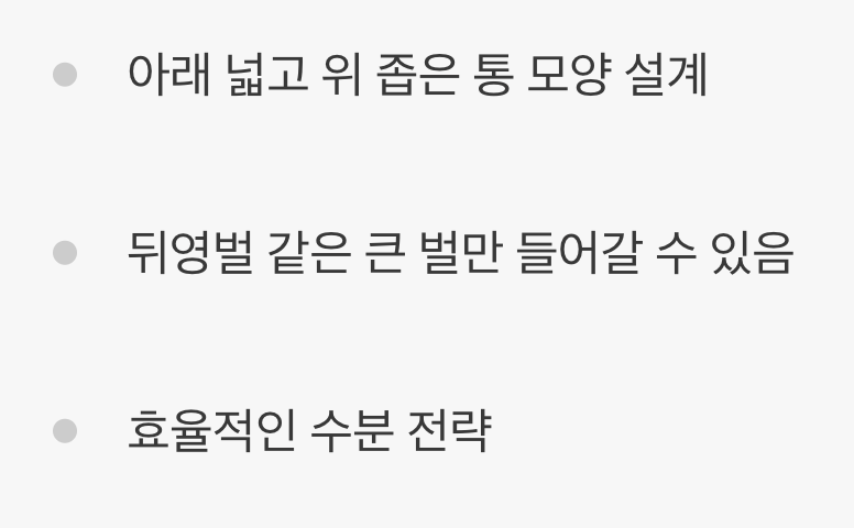 벌들을 위한 특별한 입구