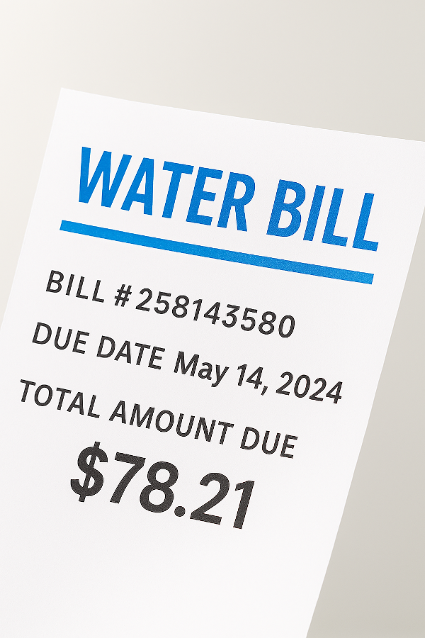 수도요금 이미지