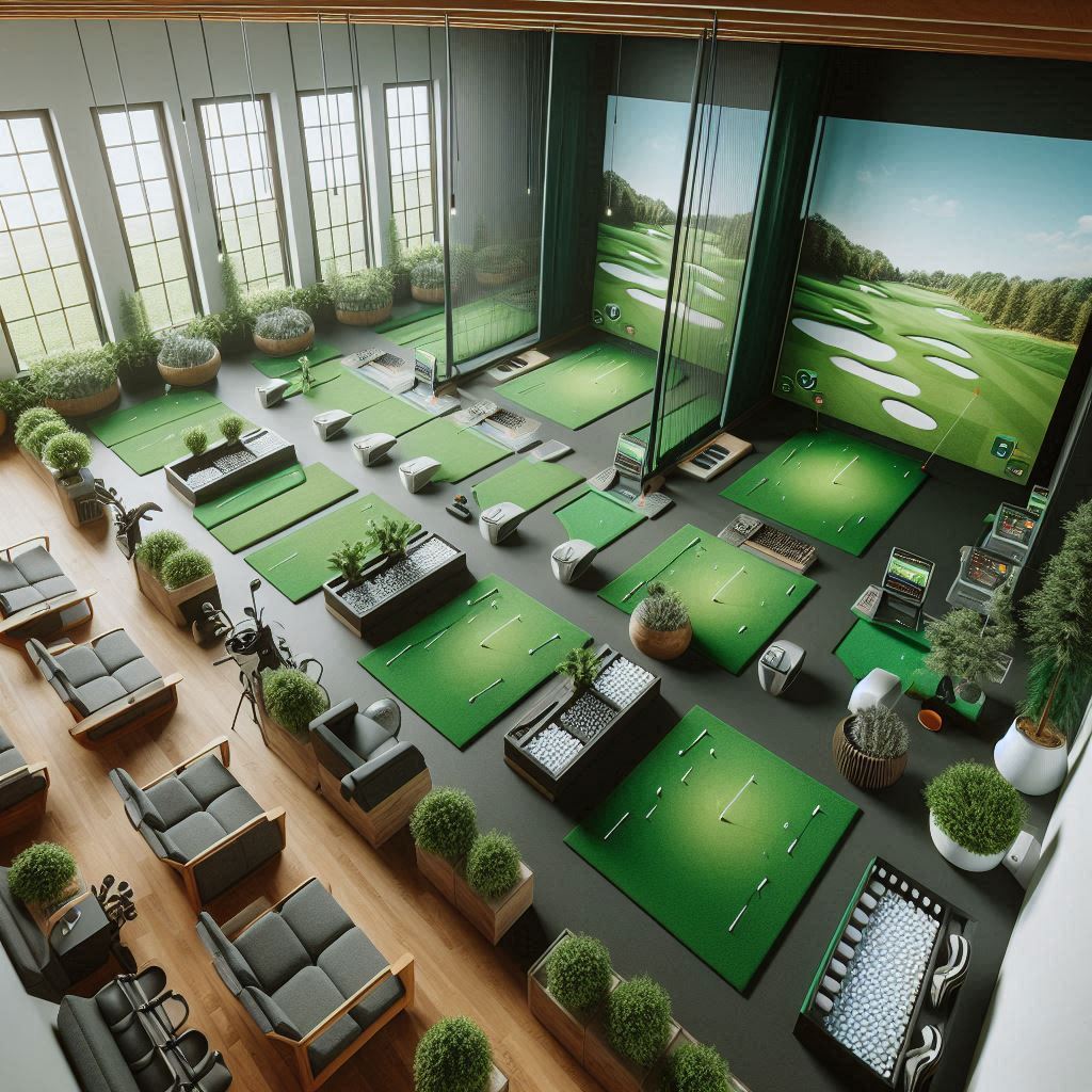 실내골프연습장 배경