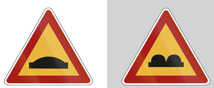 도로 상태 알림 표지판: 미묘한 차이, 큰 의미