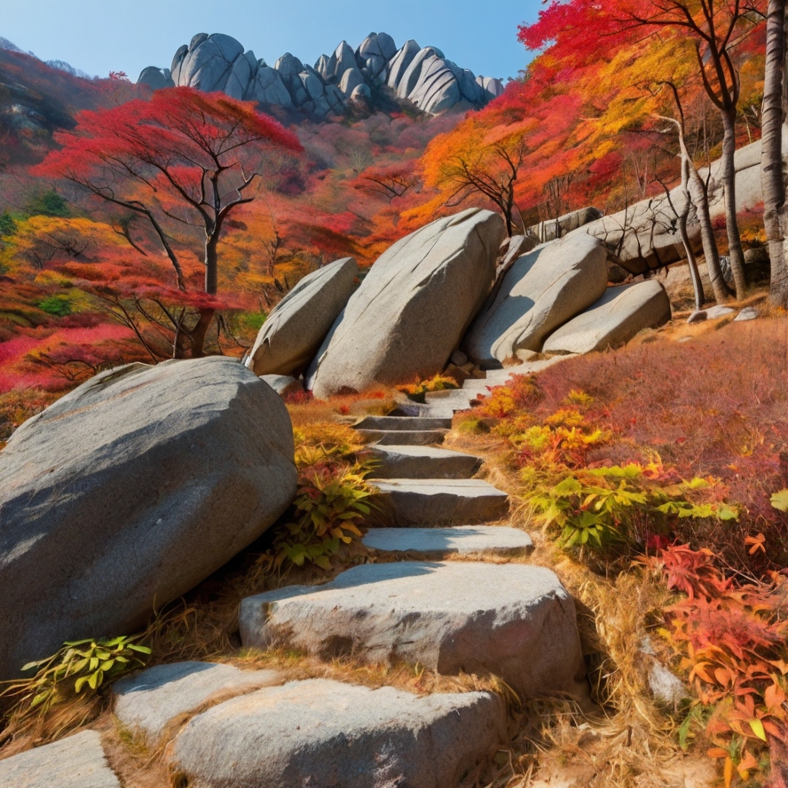 가을 설악산 단풍 이미지