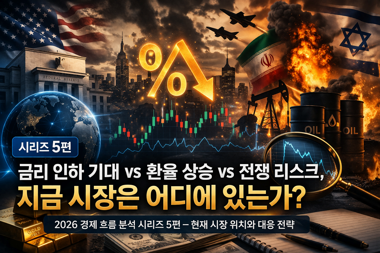 금리 인하 기대 vs 환율 상승 vs 전쟁 리스크