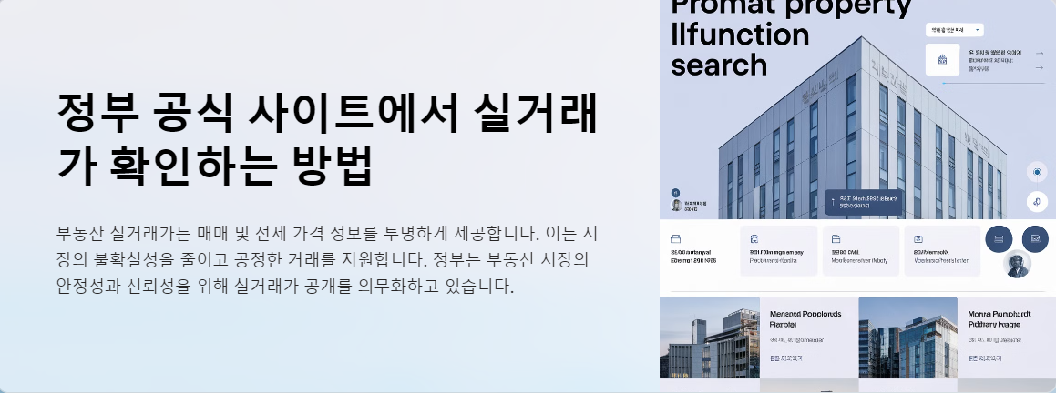 정부 공식 사이트에서 실거래가 확인하는 방법