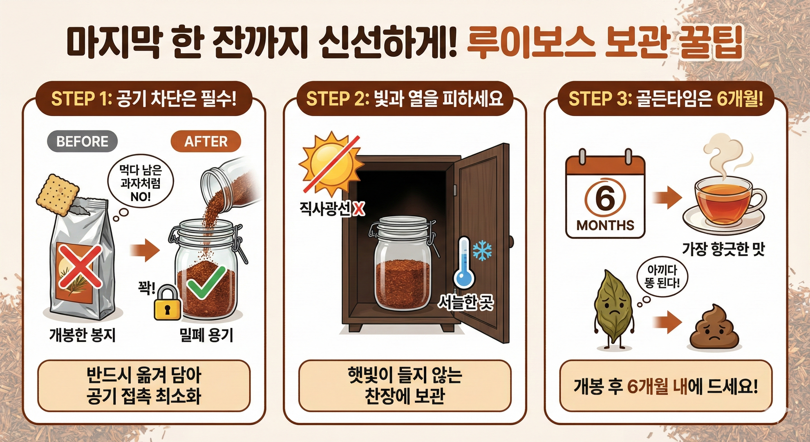 루이보스 보관 팁