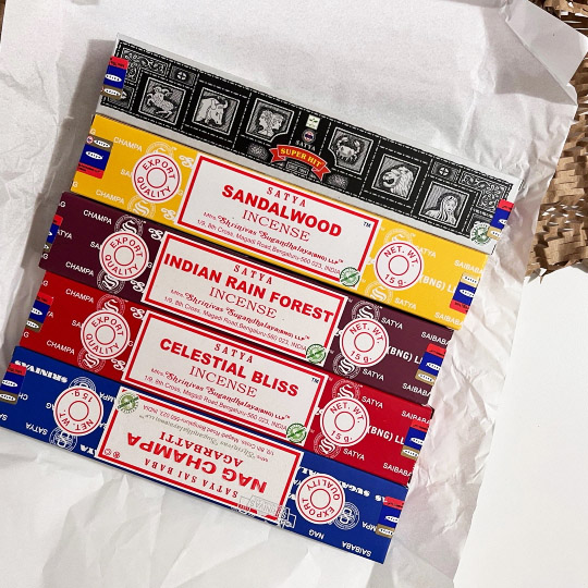 사티아 나그참파 인센스 스틱 제품 5종류