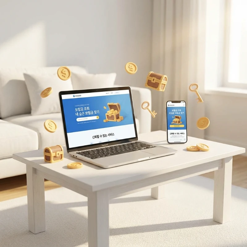 숨은보험금 찾기 공식 사이트인 내보험찾아줌 이용 가이드 메인 이미지