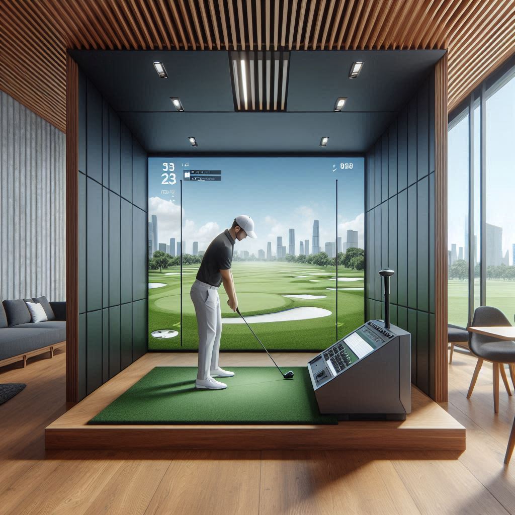 스크린골프장 배경