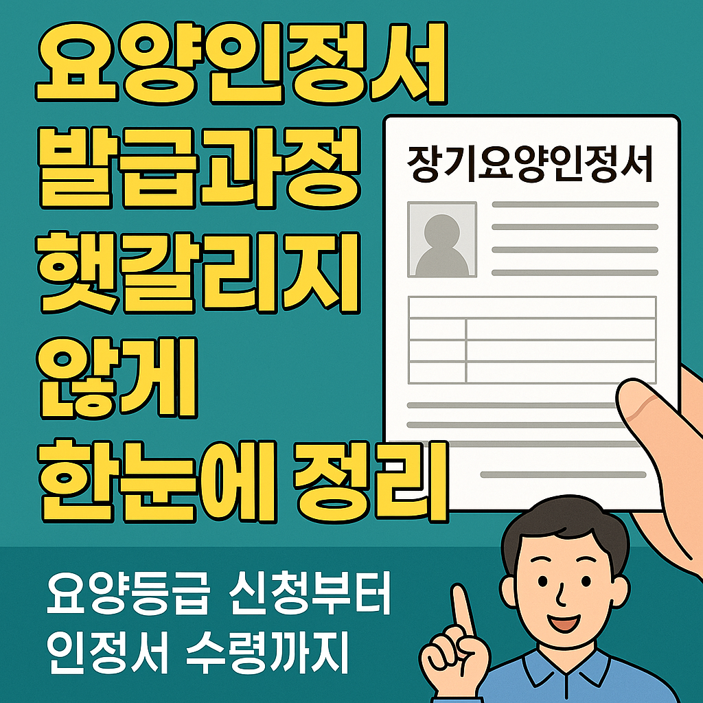 요양인정서 발급과정, 복잡하지 않게 정리해드립니다