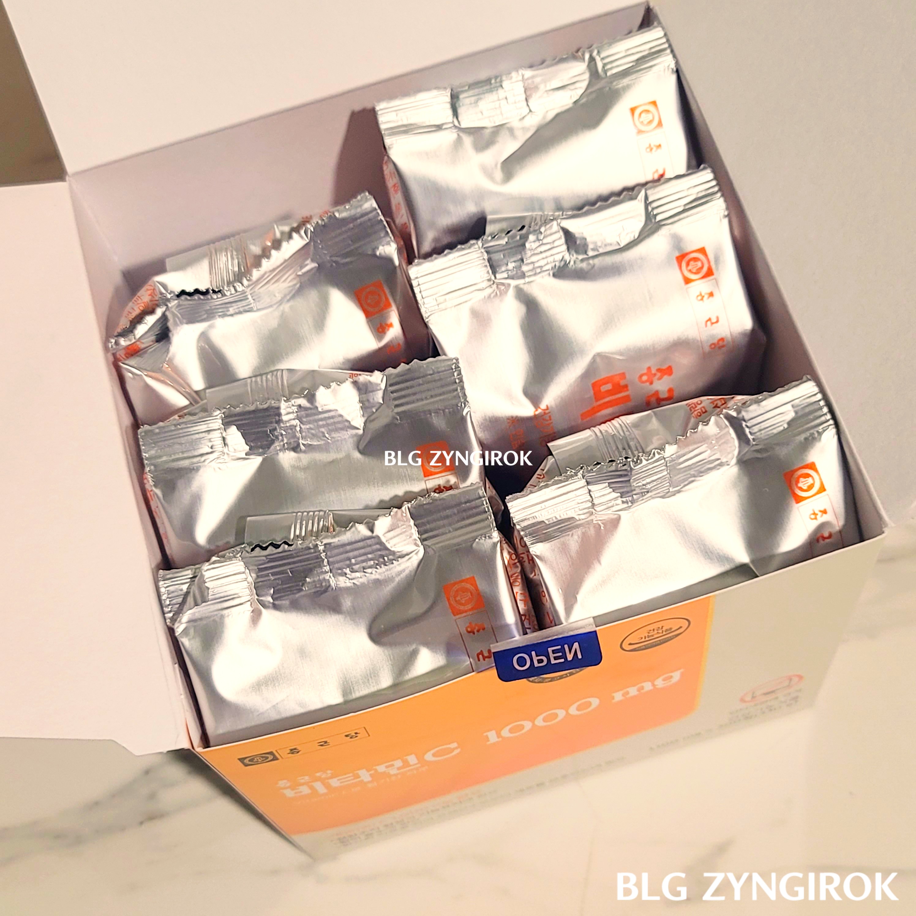 각-상자에-6개의-봉지로-나뉘어-포장되어있는-모습이다.