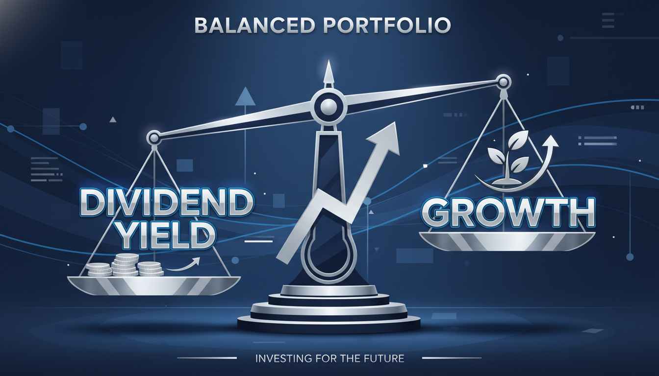 배당률과 성장의 균형을 보여주는 투자 포트폴리오