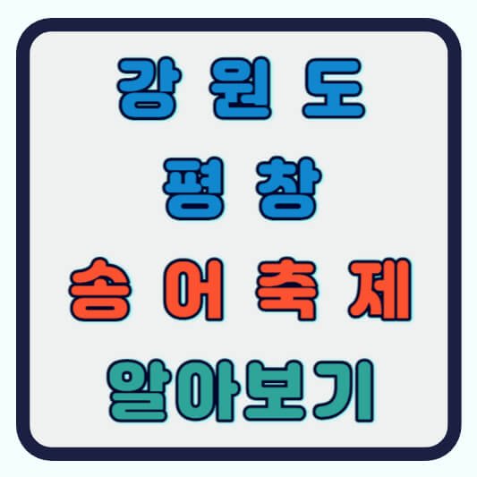 평창 송어축제 알아보기