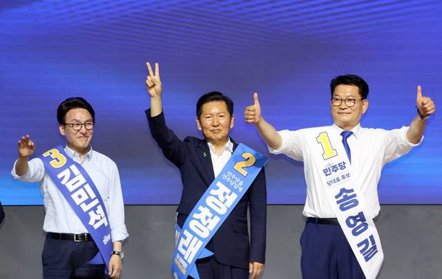 김민석 첫 경선 승리