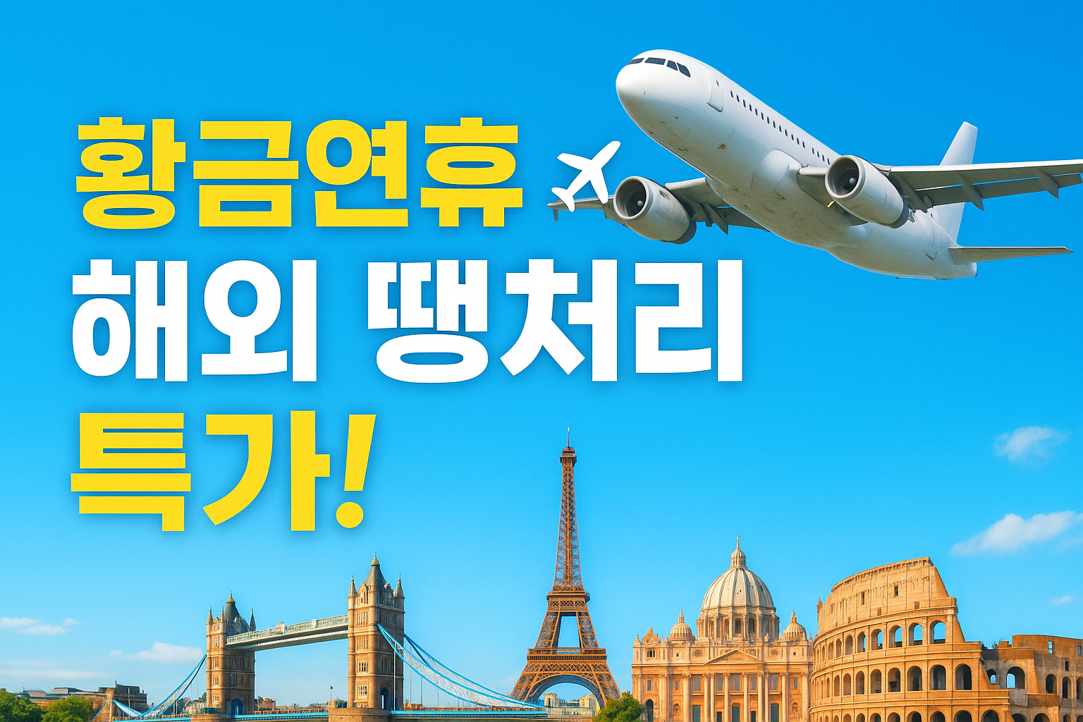 황금연휴 해외 땡처리 항공권