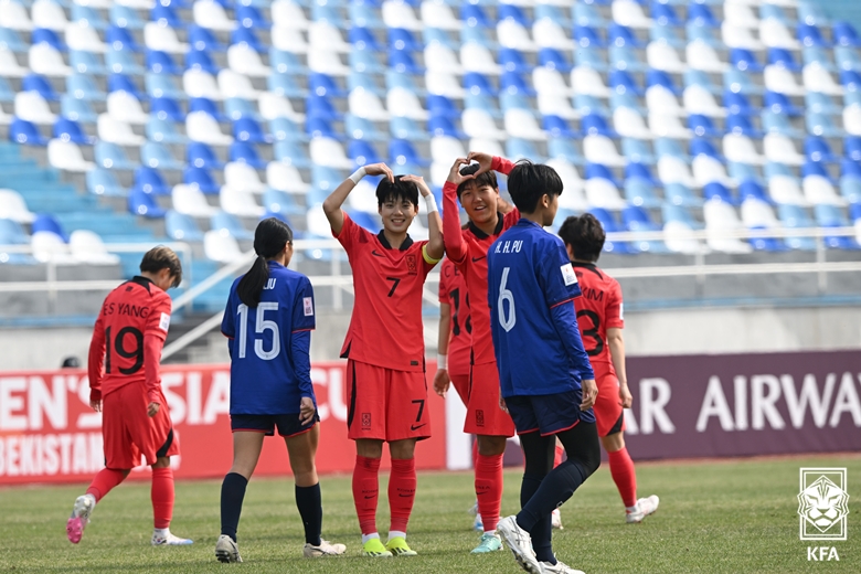 afc u20 여자 아시안컵 대만전 결과