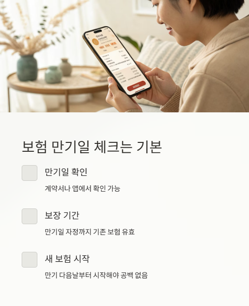 보험 만기일 체크는 기본