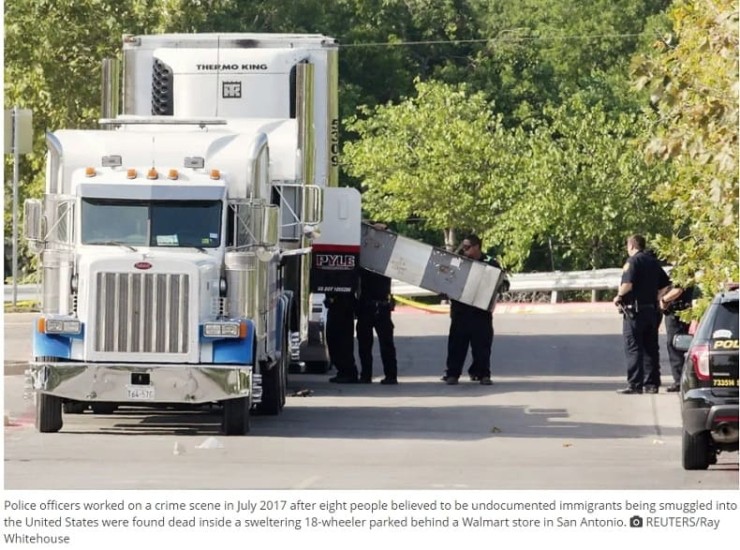 바이든의 실정...또 멕시코 국경 불법 이민 대량 사망사고 발생 VIDEO: Death Toll in San Antonio Migrant Smuggling Tragedy Climbs to 51. Here&rsquo;s What to Know