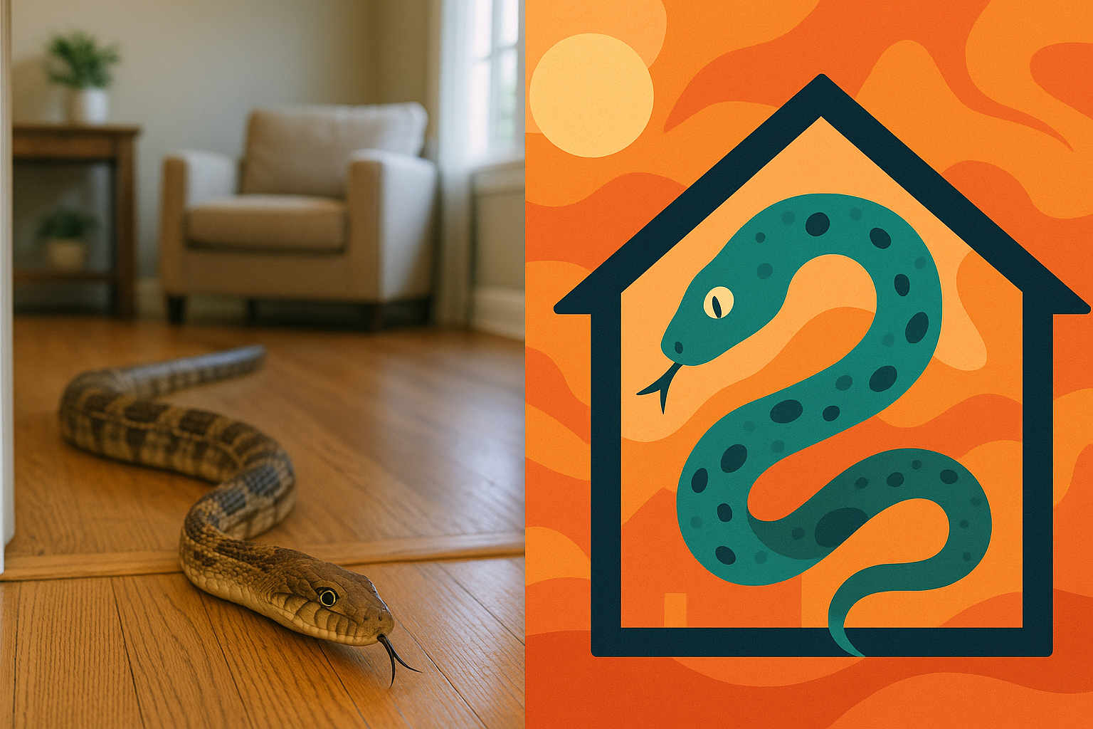 집으로 뱀이 들어오는 꿈