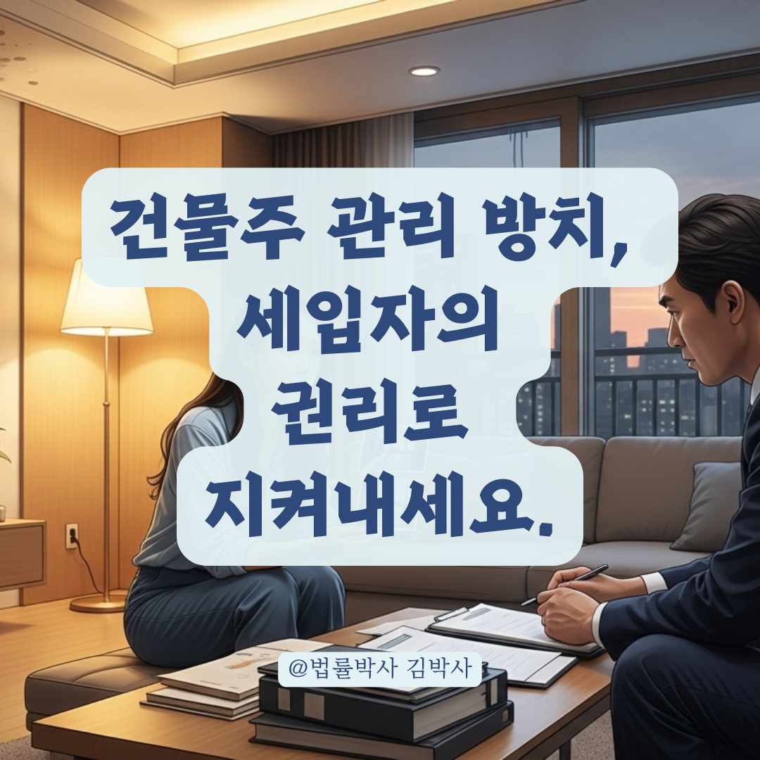건물주가 건물 관리를 방치한다면? 세입자가 알아야 할 법적 대응법.