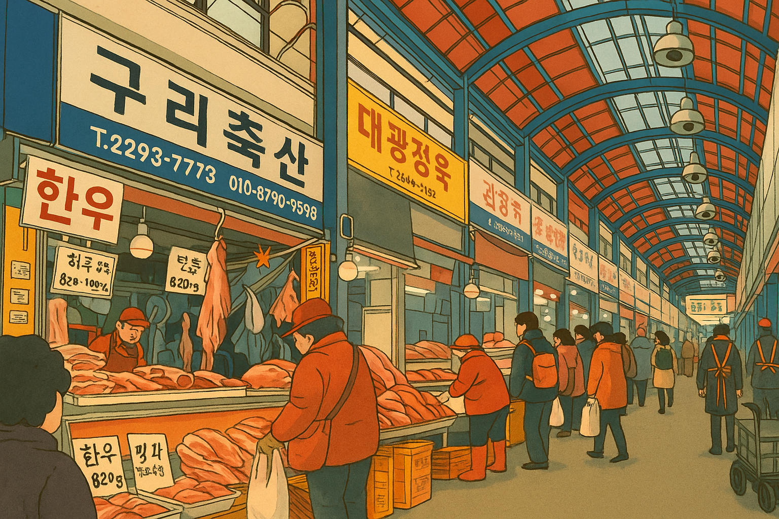 축산물 전문 재래시장