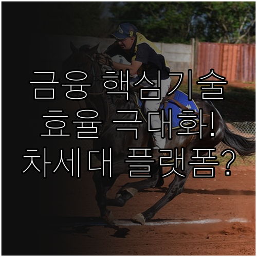 금융권 운영 효율 극대화를 위한 차세..