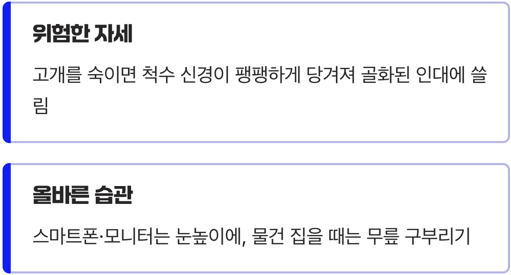 고개를 숙이지 마세요, 스마트폰과의 거리두기