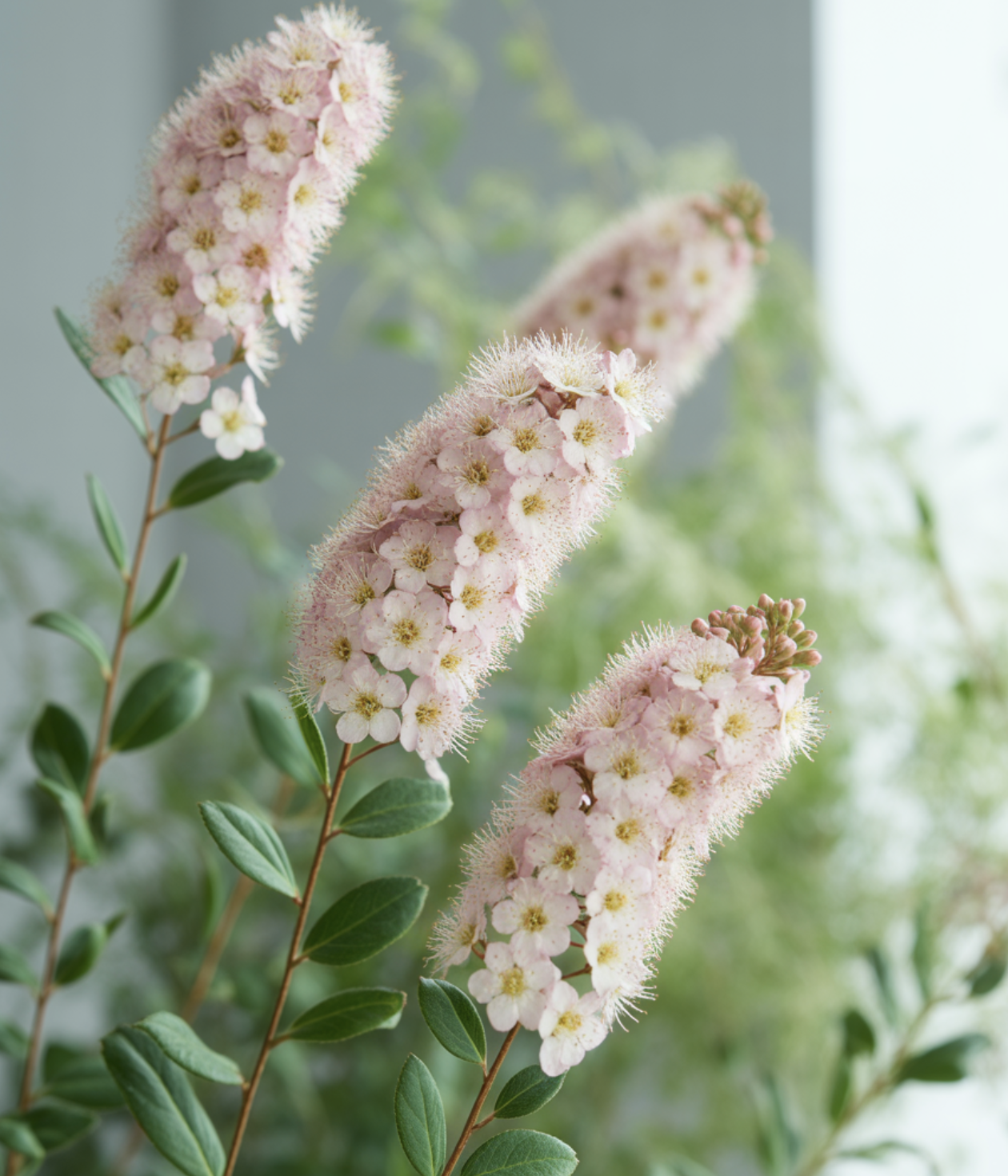 여우 꼬리를 닮은 분홍빛 꽃송이