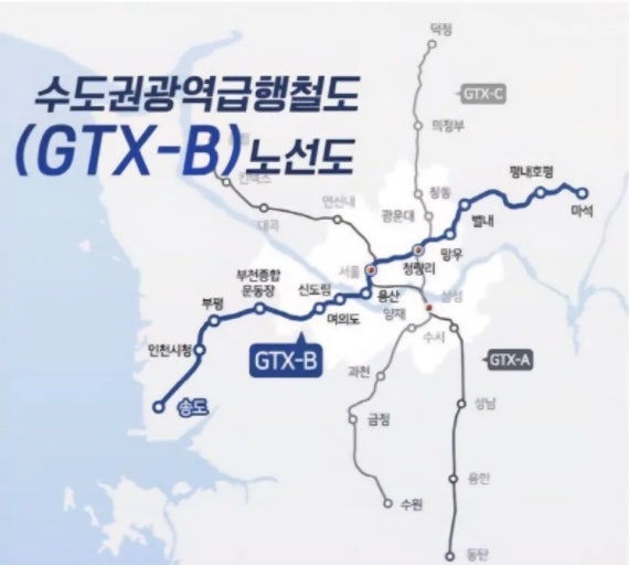 GTX B노선도