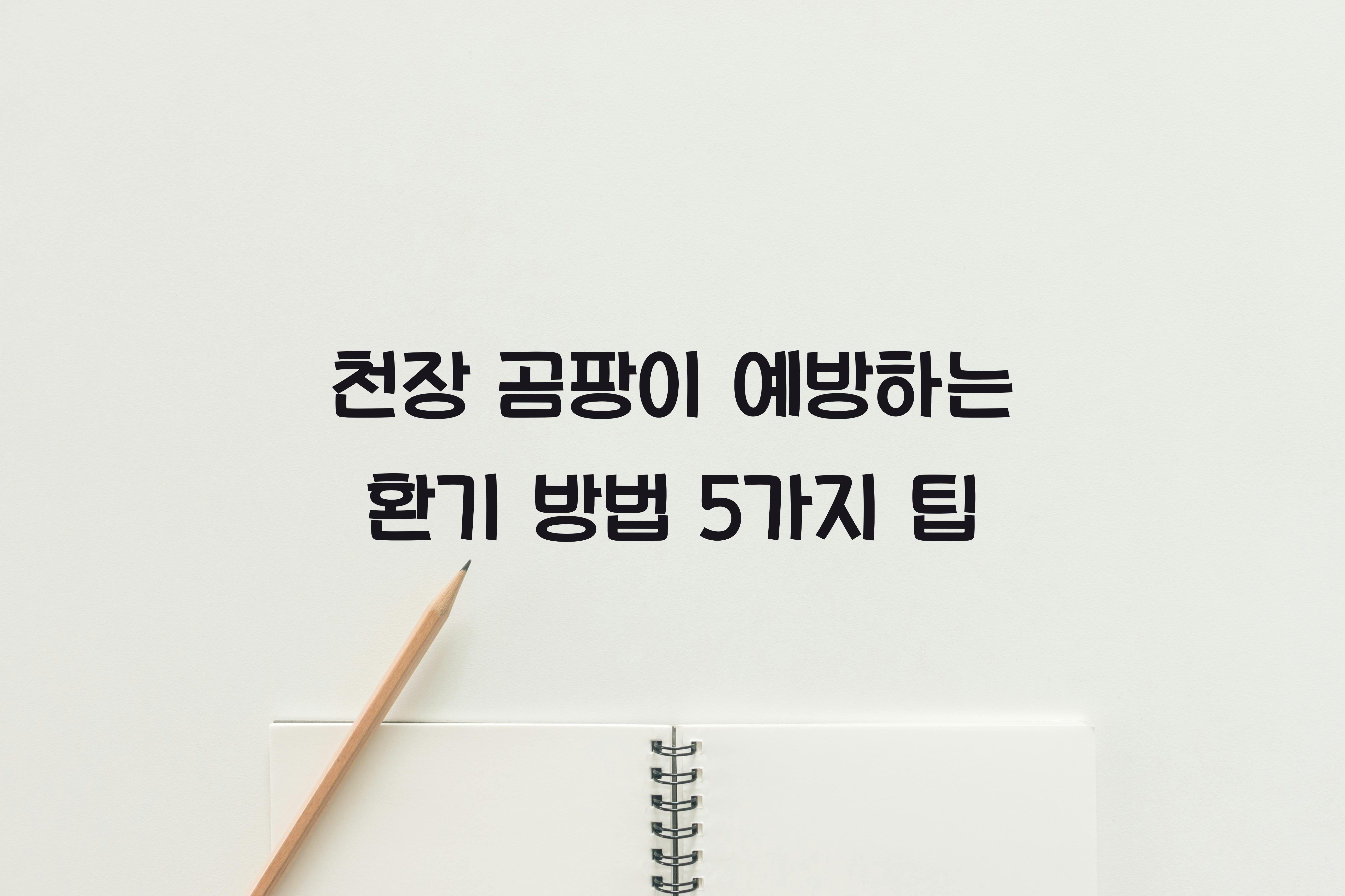 천장 곰팡이 예방하는 환기 방법
